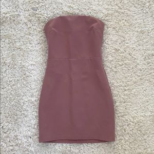 strapless bodycon dress